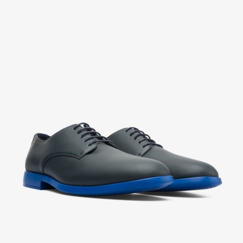 Camper Truman Formal Shoes Navy - Mens Singapore HTWNJH-450